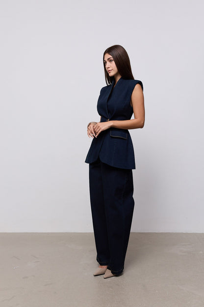 NOÉMIE MANTEAU SANS MANCHES
